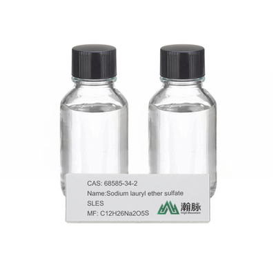L'etere laurico del sodio solfona CAS i 68585-34-2 additivi chimici di C12H26Na2O5S SLES AES