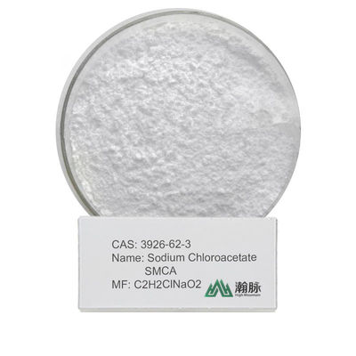 Cloroacetato di sodio solido cristallino bianco C2H2ClNaO2 per uso come reagente organico in laboratorio