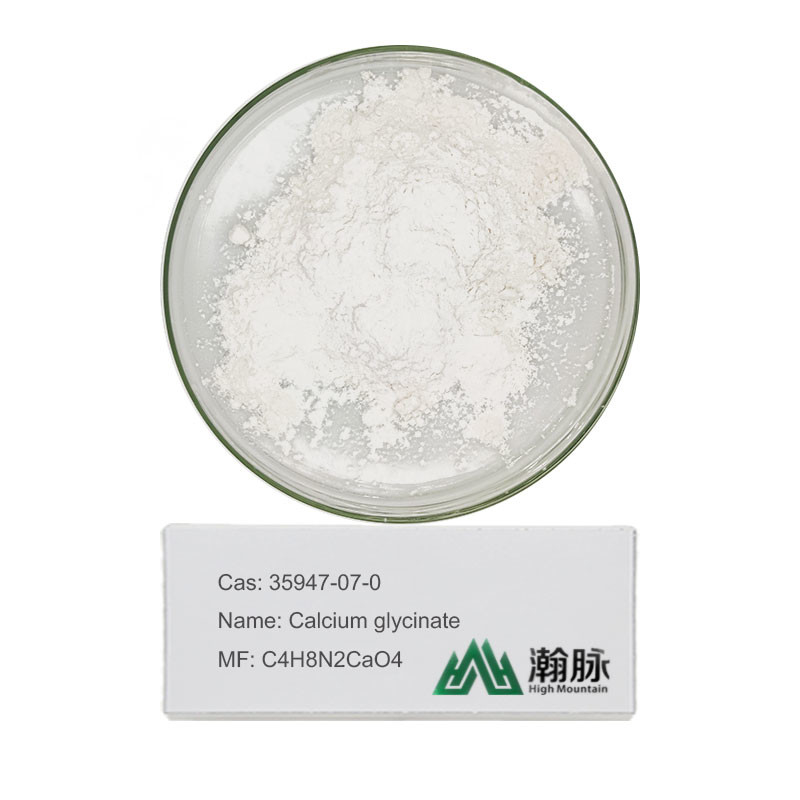 Calcio glicinato in polvere 98% 35947-07-0 Magnesio Softgels aminoacido