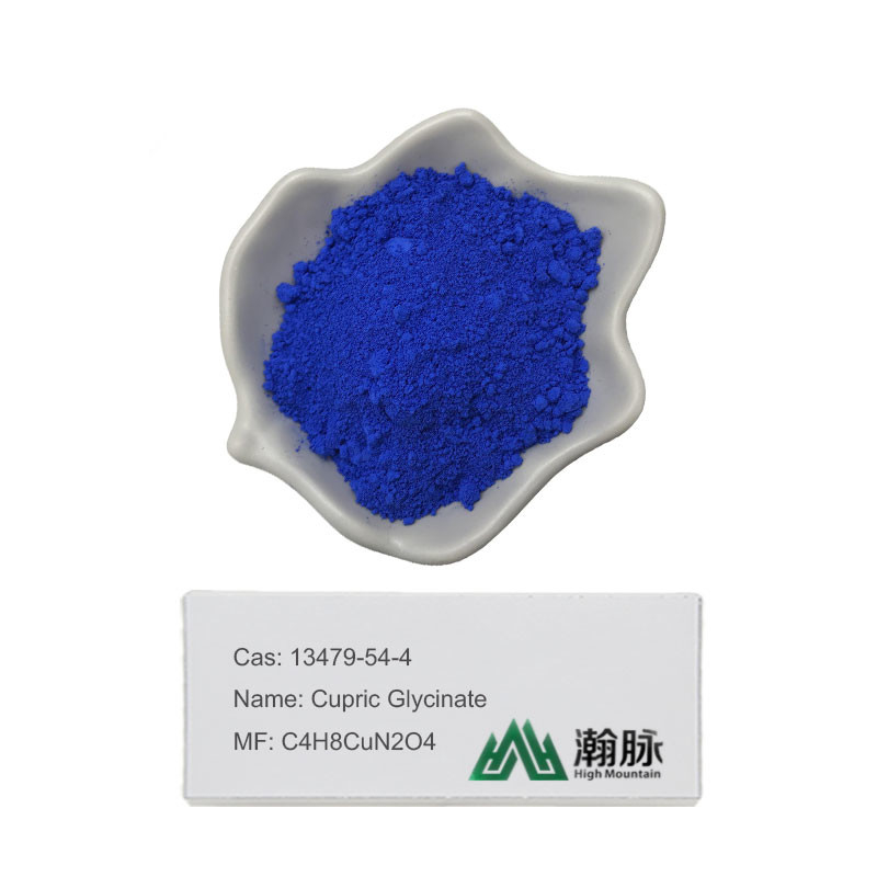 Diglicinato di rame Intermediati chimici Glicinato di rame CAS 13479-54-4 C4H8CuN2O4