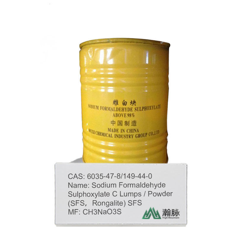 Rongalite/SFS sulfossilato di formaldeide di sodio CAS 6035-47-8,149-44-0 Agente riduttore ad alta purezza per uso industriale