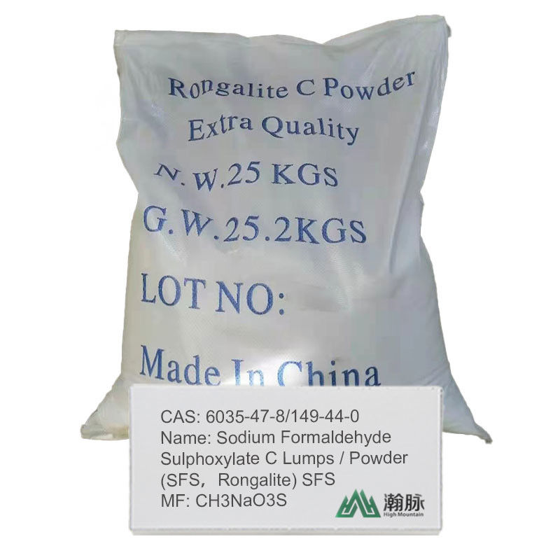 SFS chimica multi-applicazione Formaldeide solfossilato di sodio (CAS 6035-47-8) / Rongalite (149-44-0) Purezza 99%